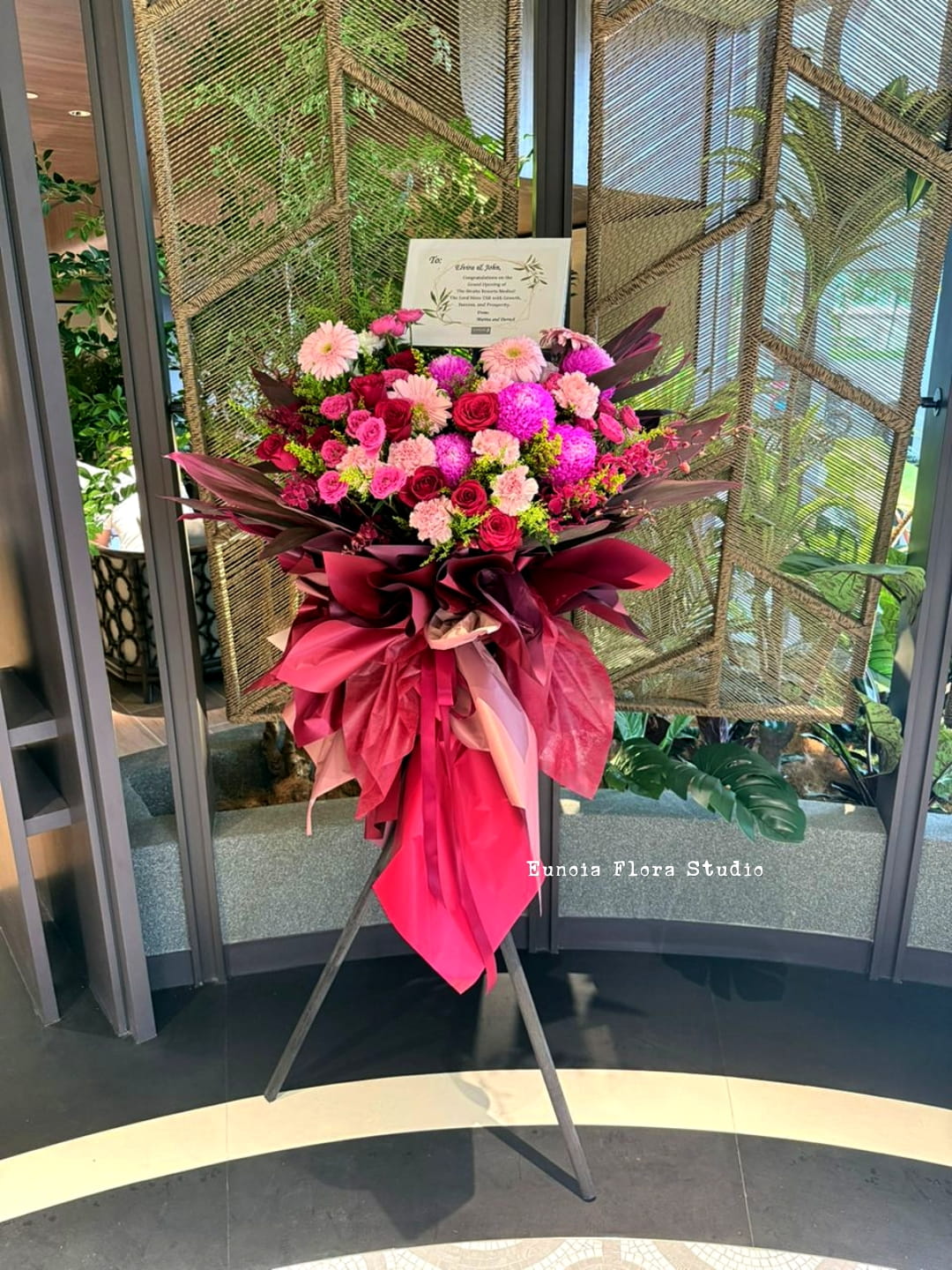 Red Wine Premium Grand Opening Flower Stand