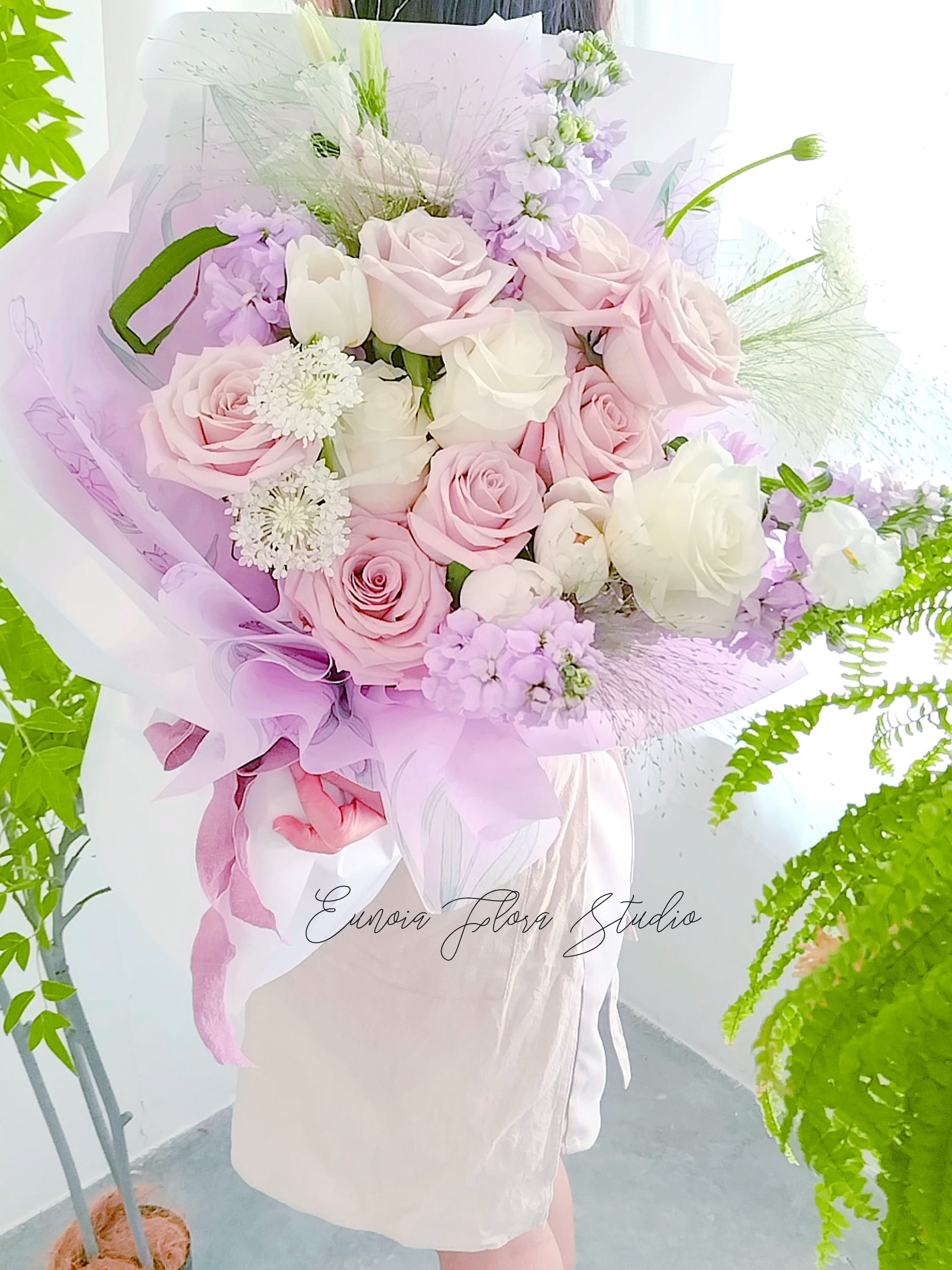 【Eirlys】Manta Rose & Tulips Bouquet