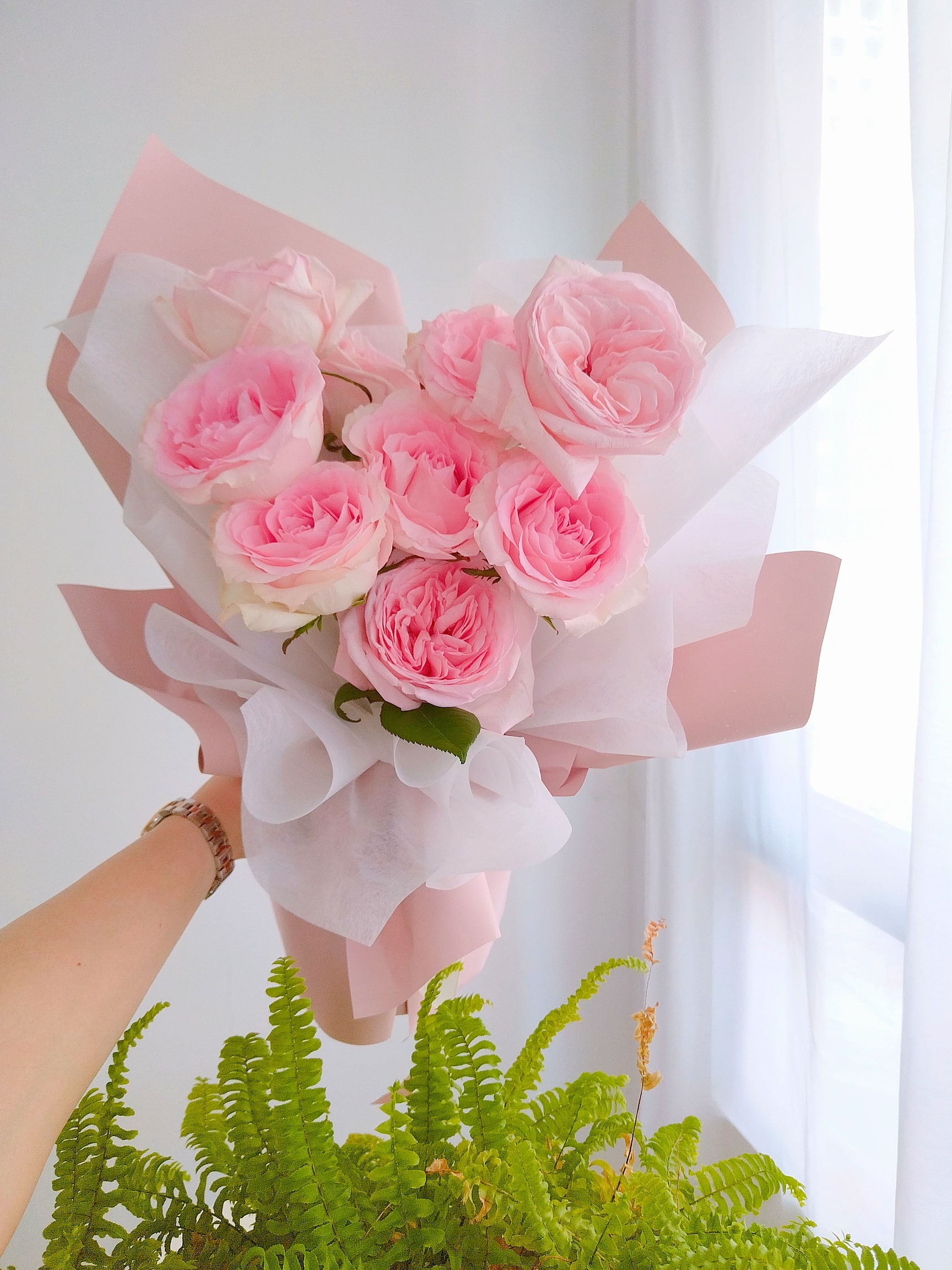 【Pink Lychee】Rose Bouquet
